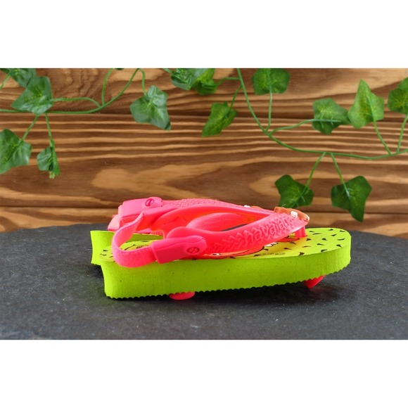Havaianas‎ Toddler Girls 4 Medium Pink Flip Flop Synthetic - Picture 3 of 5